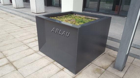 FB32 - corten steel irregular metal planter